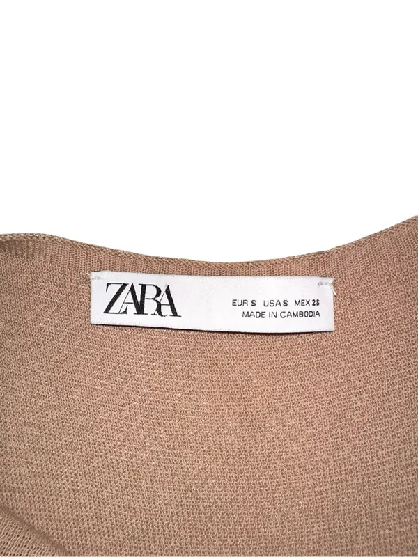 ZARA Knit Sleeveless Slip Maxi Dress SMALL - Image 4