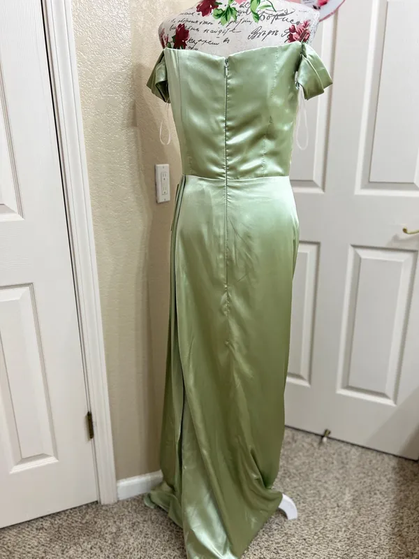 Prom dress green color - Image 3