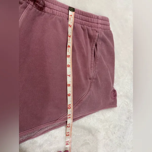 PINK Victoria's Secret Sweatshort Acid Wash Mauve Athletic Shorts‎ Size XL - Image 10