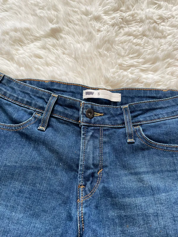 Levi High Rise Denim Shorts - Image 2