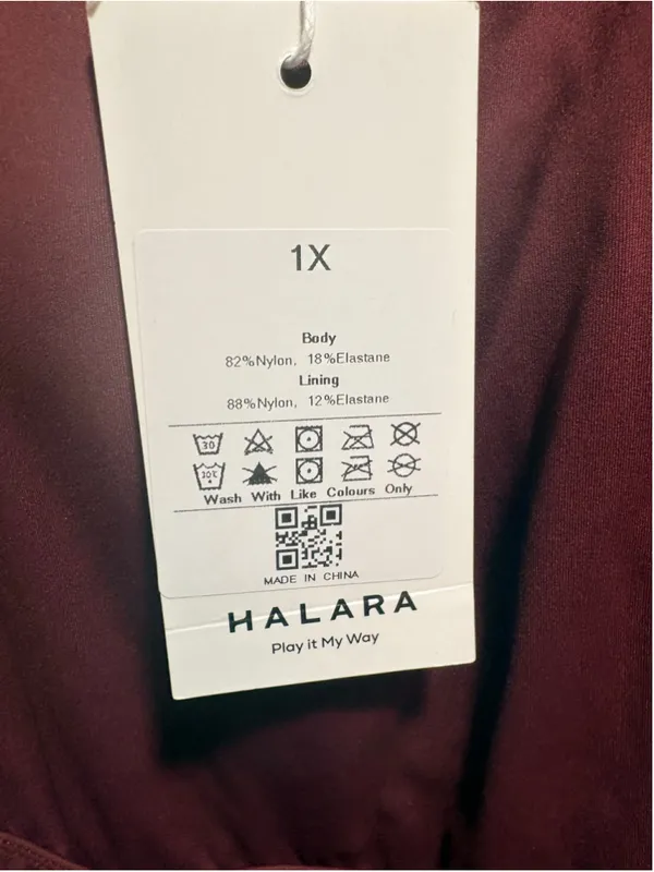 Halara Flare Low Support Dance Active Dress Easy Peezy Women’s Size 1X NWT Rouge - Image 5