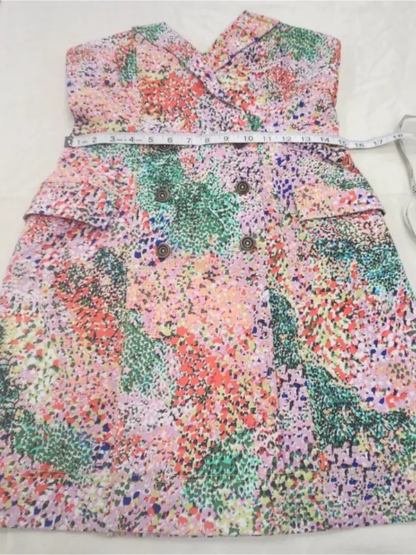 Maeve Strapless Multicolor Confetti-Print Mini Dress - Image 9