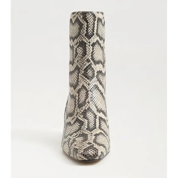 New! Sam Edelman Margo Kitten Heel Booties – Roccia Grey Snake Print – Size 6 - Image 4