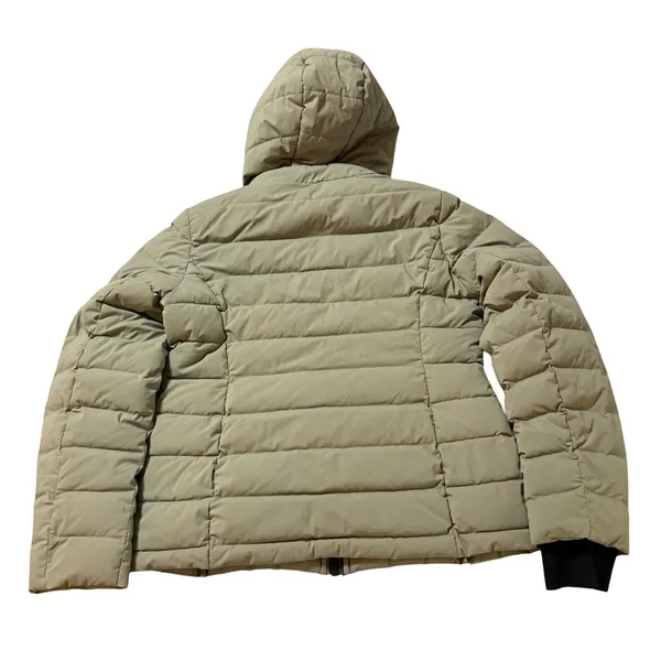Michael Kors Size Medium Sage Green Gray Puffer Down Fill Hooded Full Zip‎ Coat - Image 8