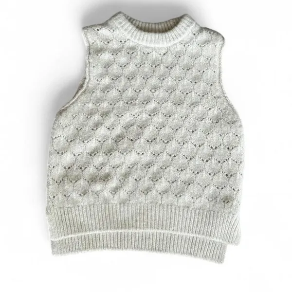 Universal Thread Oversized Cream Sweater Vest - Size XS - Image 3