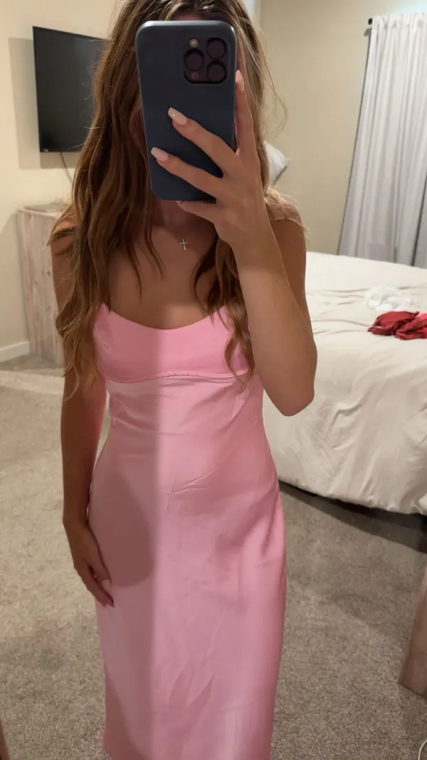 Zara silk long dress - Image 3