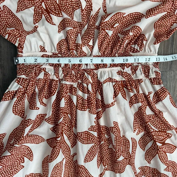 Anthropologie Somerset Maxi Dress in Neutral Floral Dot Size Small - Image 11