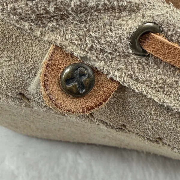 Soul of Africa Suede Leather Wedge‎ Mocassin Loafers Taupe Brown Size 10 US - Image 5