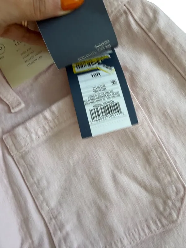 UNIVERSAL THREAD Pink Saylor Straight Leg Jeans Size 10 NEW NWT - Image 4