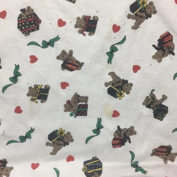 VINTAGE TEDDY BEAR TURTLE NECK LONG SLEEVE Red Size XL - Image 2
