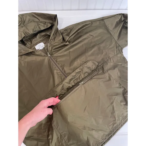 NWOT Aerie OFFLINE Green Oversized Pullover Lightweight Windbreaker Jacket S - Image 6