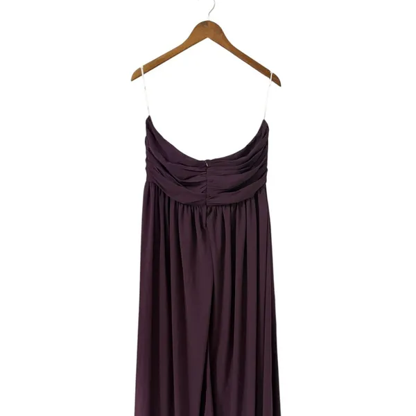Lulus Luxe Favorite Dark Purple Strapless Ruched Maxi Dress size 1X NWT - Image 6