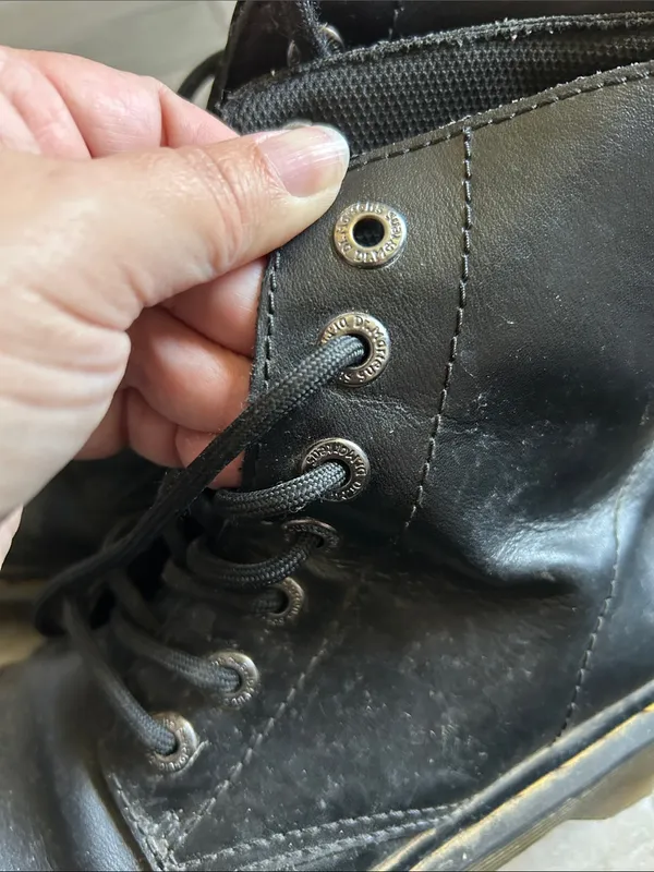 Dr. Martens Black Lace-Up Leather Boots - Image 9