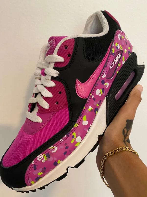 Nike Wmns Air Max 90 Premium Mesh ‘Fuchsia’ - Image 2