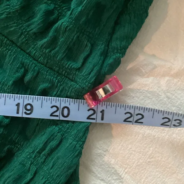 Ninety Deep Green Textured Midi Dress NWOT - Image 7
