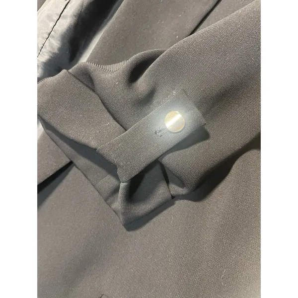 Zara black blazer witht 3/4 length‎ sleeves and silver button details - Image 6