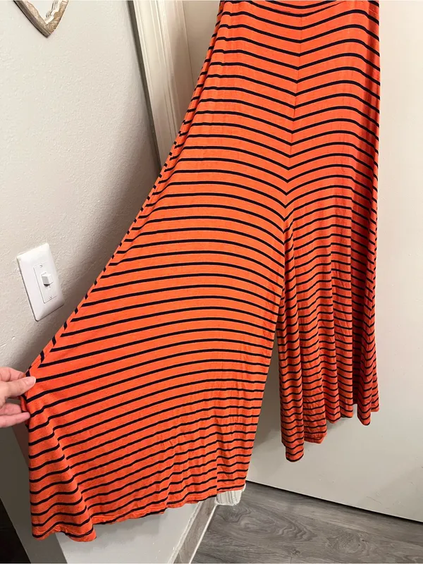 Anthropologie Lissa Striped Wide Leg Jumpsuit Size Small - Image 9