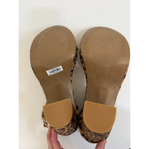 Torrid Leopard Platform Heels Sandals Sz9.5WW NWT - Image 7