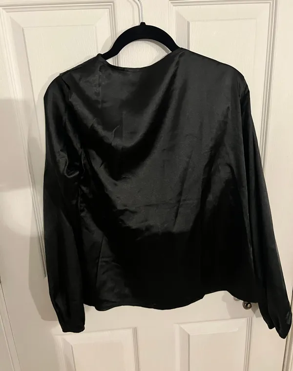 Satin Top Black - Image 2