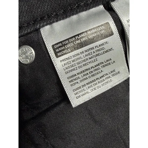 Levi's Black Wedgie Straight Denim Jeans size 27 NEW - Image 7