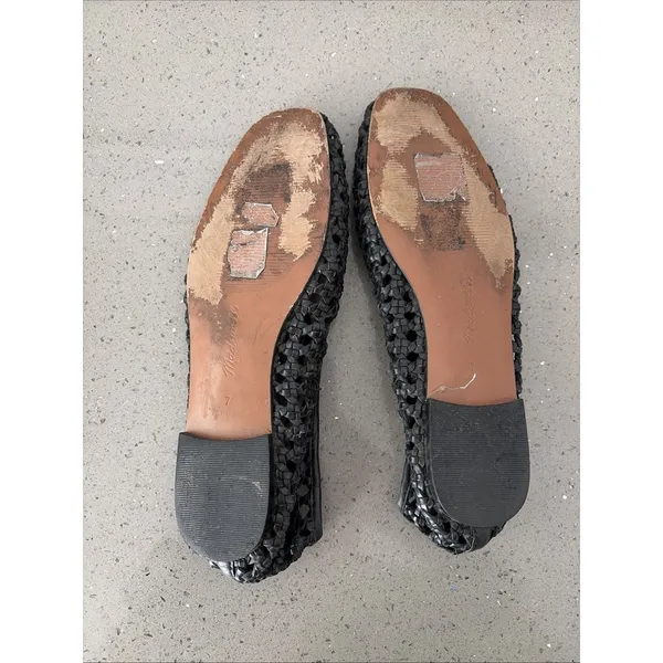 Madewell Women’s mesh Ballet Flats In Black Mary Jane Mesh Size 7 - Image 7