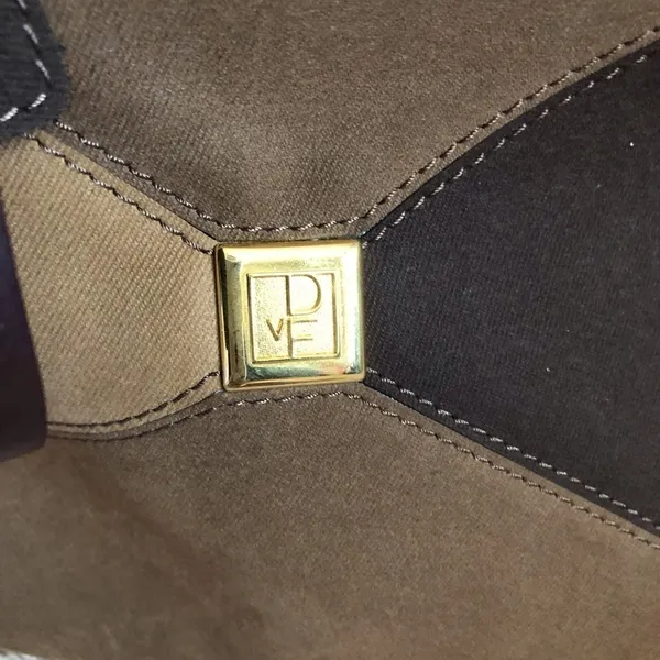 DVF Brown Multi-tone Faux‎ Suede Overnight Bag - Image 2