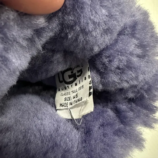 UGG Australia Classic Tall 5815 Boots Womens 5 Purple Sheepskin Lined‎ Winter - Image 12
