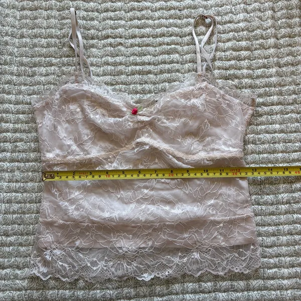 Free people cream lace cami - Image 4