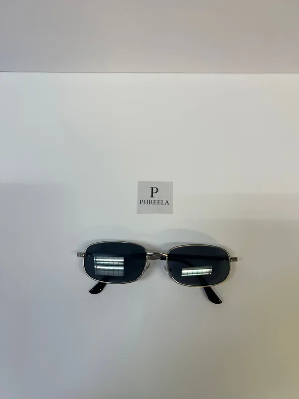 90s style sunglasses/ small retro metal sunglasses - Image 4