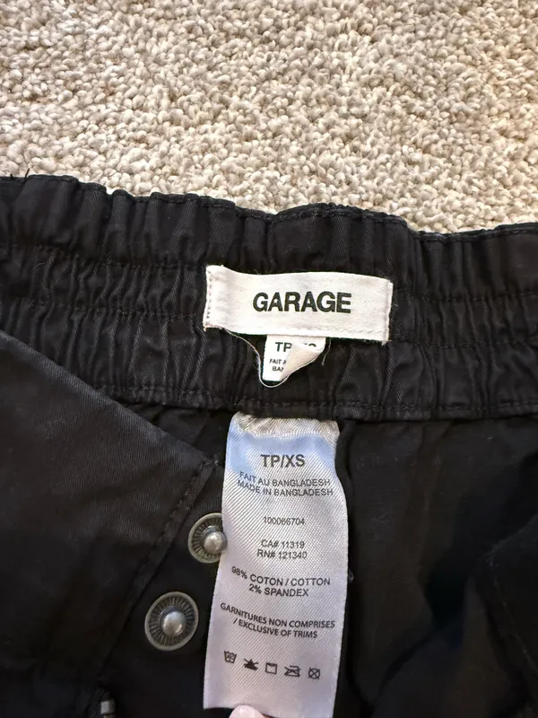 Garage Cargo Pants Black  - Image 2