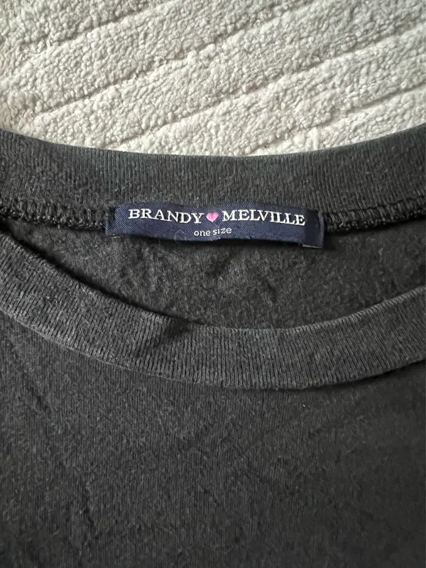 Brandy Melville Alien American Flag Crop Top - Image 3