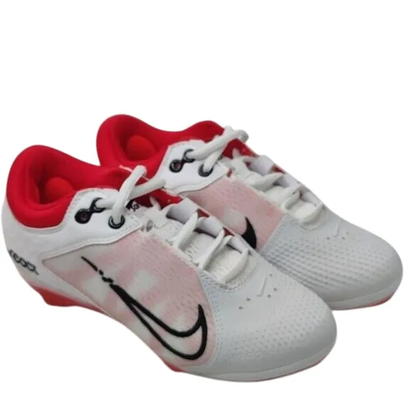 Nike Hyperdiamond React 4 Pro White Red Softball Cleats Sz 5.5 - Image 3