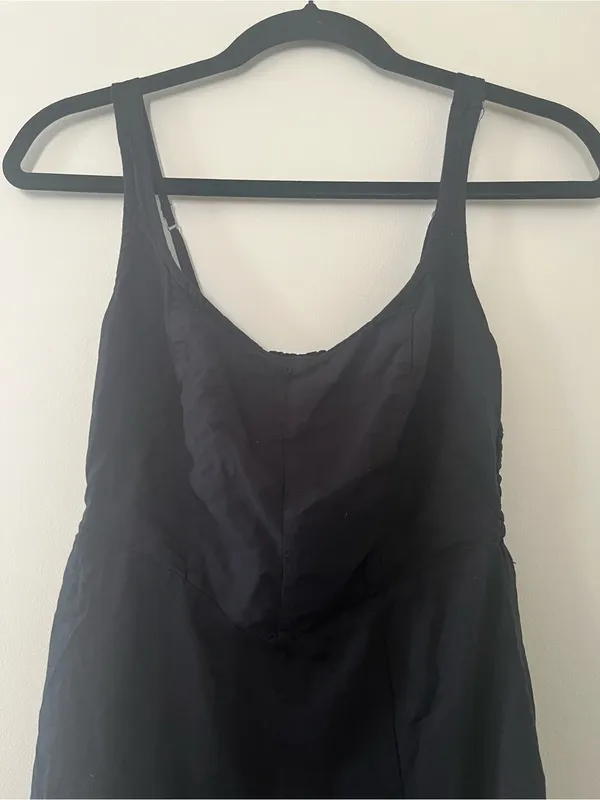 Abercrombie & Fitch Black Slip Mini Dress XS Loungewear Euro Summer - Image 2