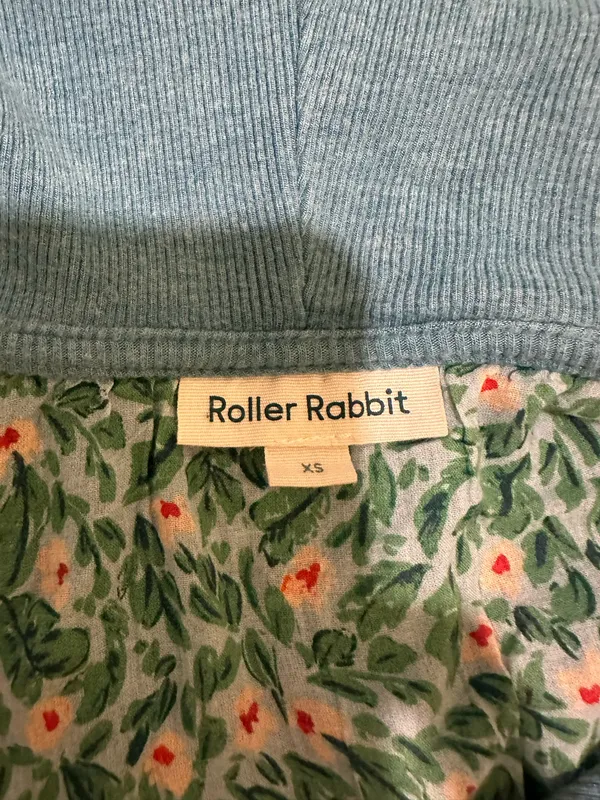 Roller Rabbit Lena Hoodie Lounge Set Washed Blue - Image 4