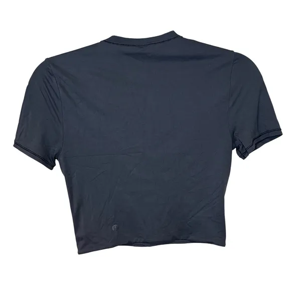 Lululemon‎ Ultra Soft Nulu Crewneck Cropped T-Shirt Black W3HPQS Small - Image 3