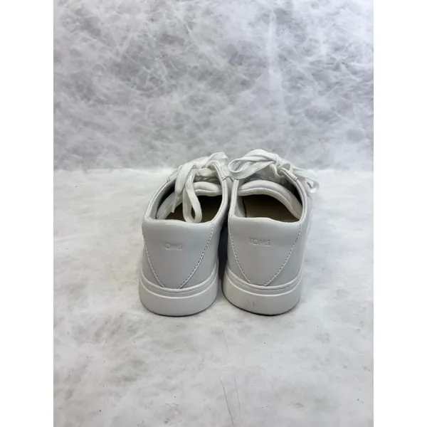 TOMS Fenix Low White Leather Lace Up Sneakers Womens 8.5 - Image 5