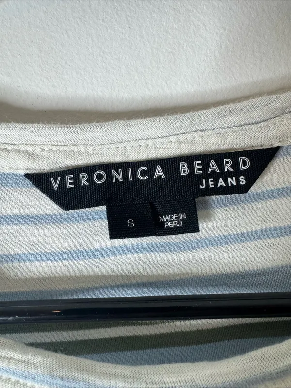 Veronica Beard Meg Striped Tee small - Image 4