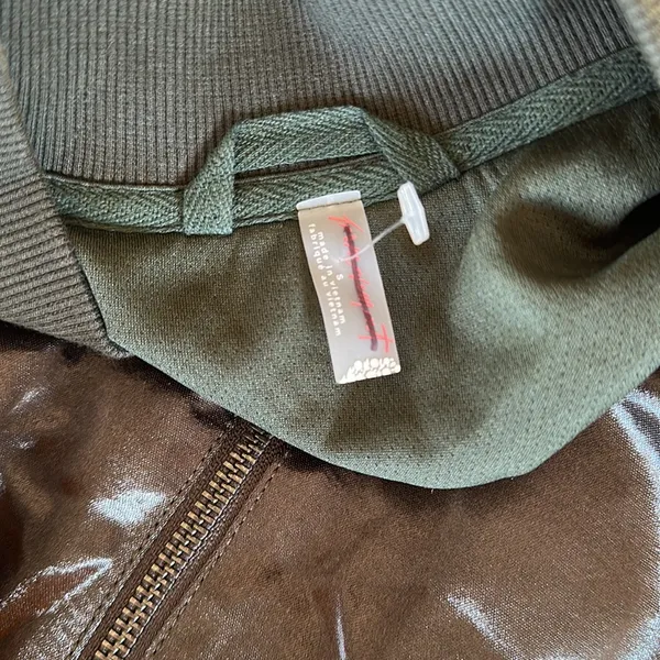NWOT Free people movement X FP Luxe Satin Bomber Jacket Olive Green Small - Image 7