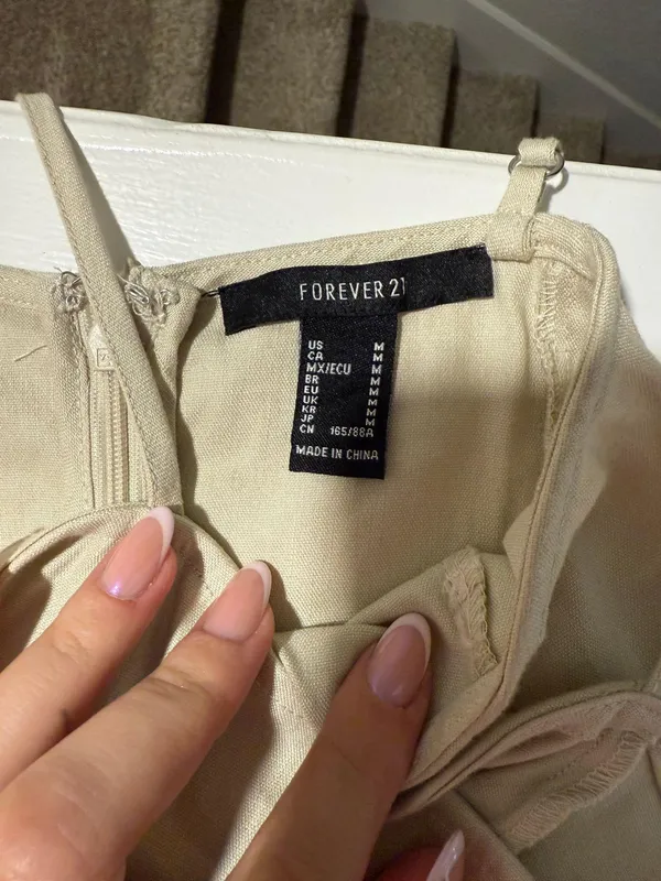 Linen Mini Dress Size M - Image 2