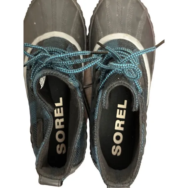 Sorel Womens Out N About Plus Lug Sole Boot Black Blue size8 - Image 7