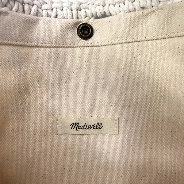 MADEWELL Crocheted Rope Tote Antique Cream Summer Vibes Boho Vacation Resort - Image 6