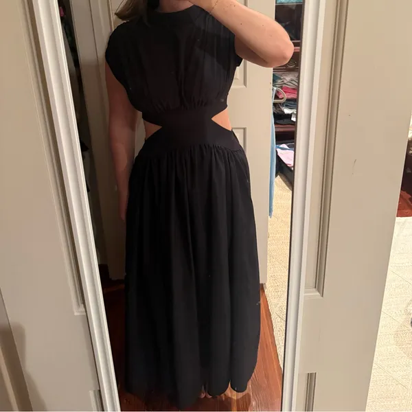NWOT Black Cutout Maxi Dress - Image 2