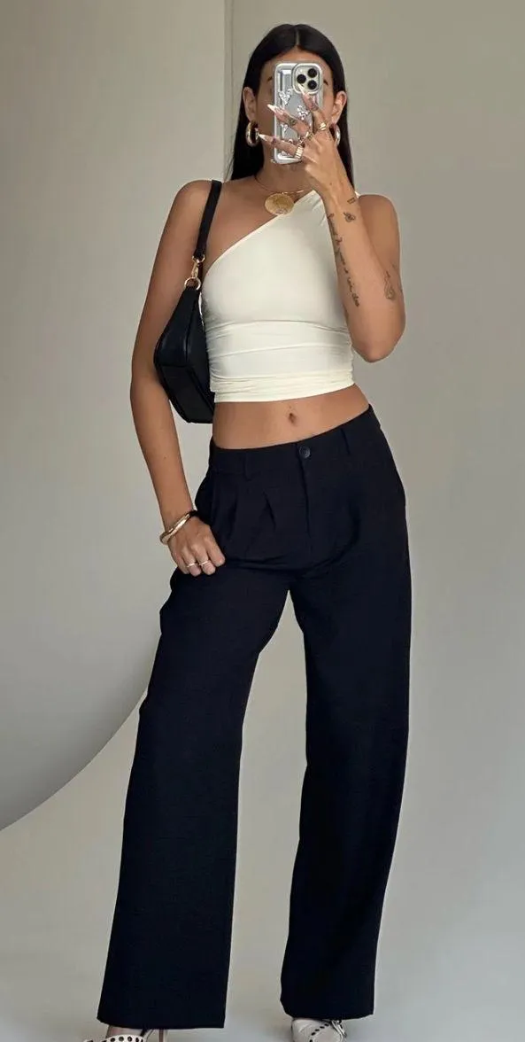 NWT Princess Polly Archer Pants Black - Image 3