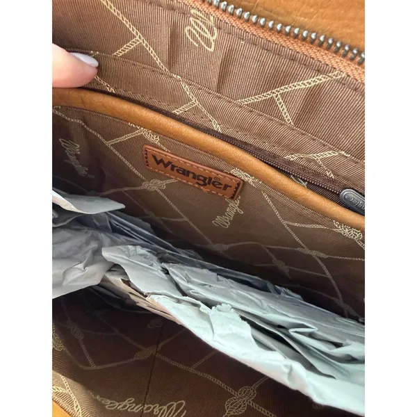 Wrangler fringe shoulder bag western-style front pocket NWOT - Image 11