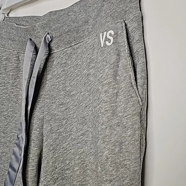 Victoria's Secret pull on jogger sweatpants gray lounge sz Small - Image 3