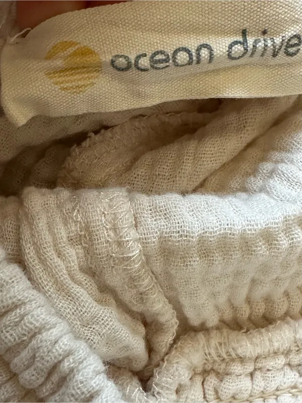 Ocean Drive Gauze Cotton Summer Pant Stretch Waist Coastal Beach Summer Travel - Image 3
