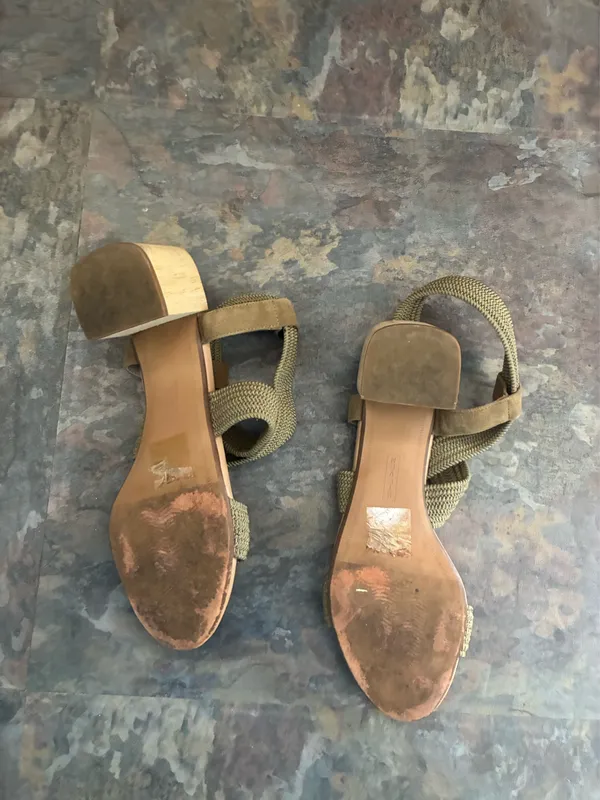 Steve by Steve Madden Olive Green Block Heels  - Image 3
