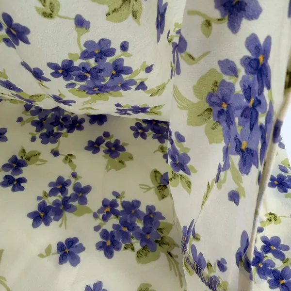 Juno Skirt Womens S Yellow Purple Floral Midi Pull On Lightweight Y2K Style READ - Image 7