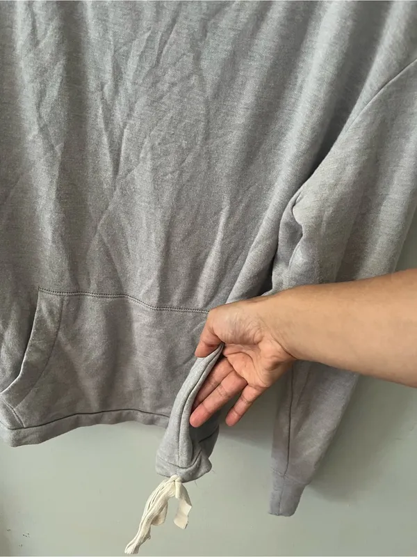 J. Crew Light Gray Scoop-Neck Pullover Sweatshirt - Image 4