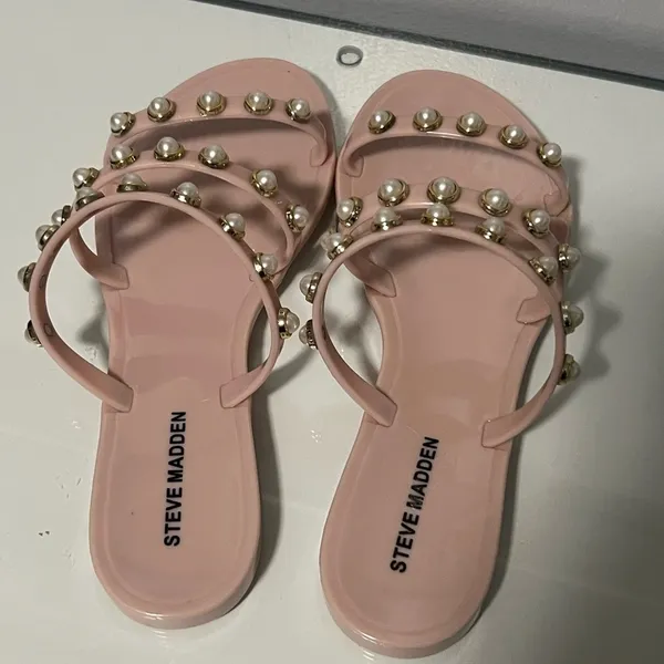 Steve Madden Pink Studded Sandals - Image 2